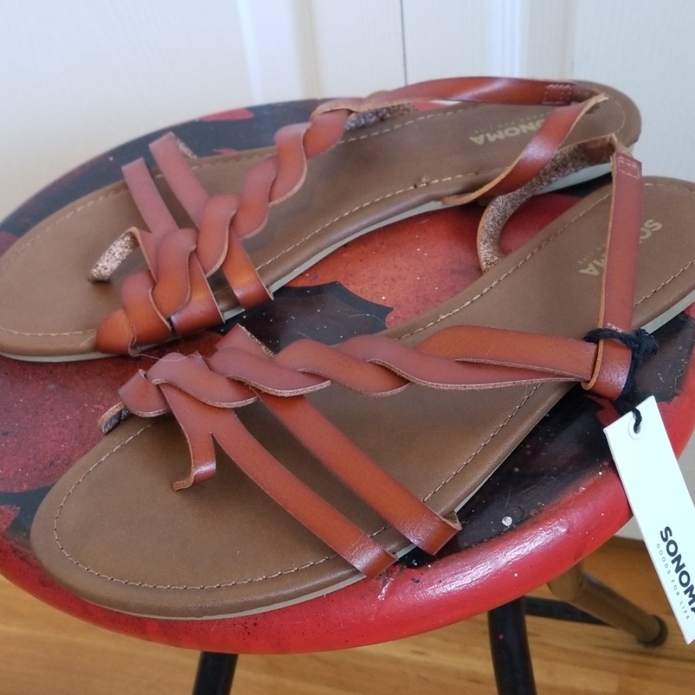 Boho Pleather Flip Flip